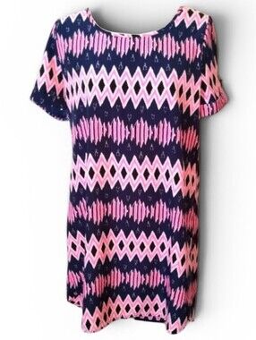 Myan dress Pink And Blue. Size Medium
